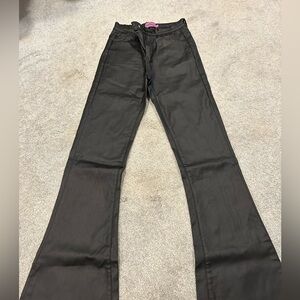 Edikted flare leather pants